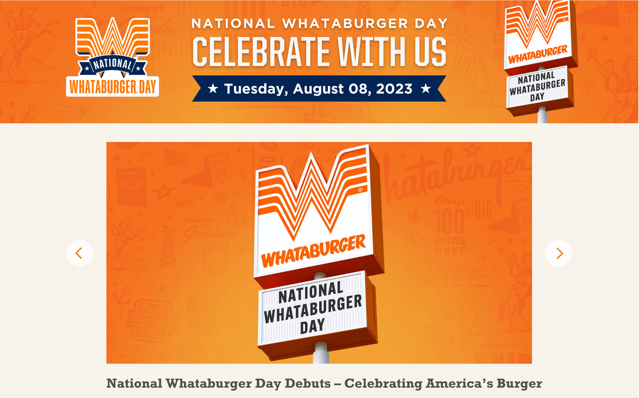 National Whataburger Day